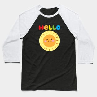 Rainbow Hello Sun Baseball T-Shirt